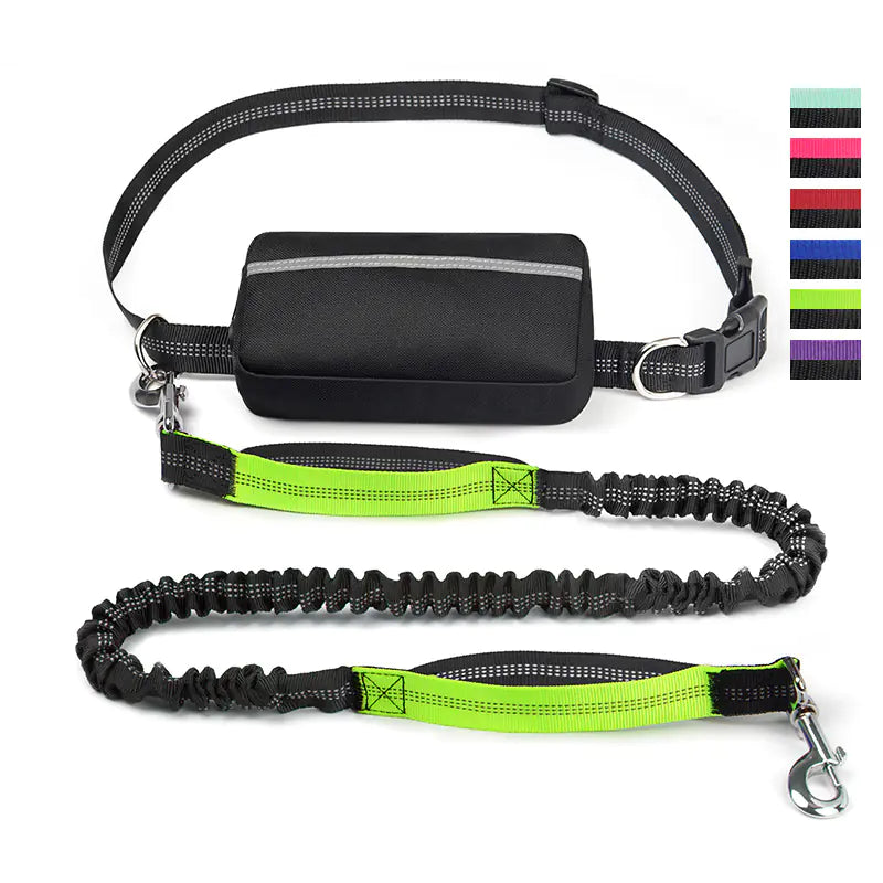 Sac banane de course transfrontalier pour animaux de compagnie avec laisse