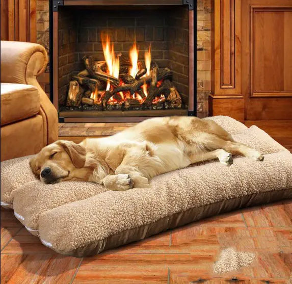 Tapis pour Animaux Lavable et Amovible, Design Laine d'Agneau