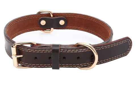 Collier de traction en cuir pour chiens