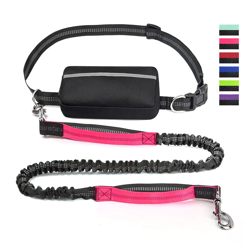 Sac banane de course transfrontalier pour animaux de compagnie avec laisse