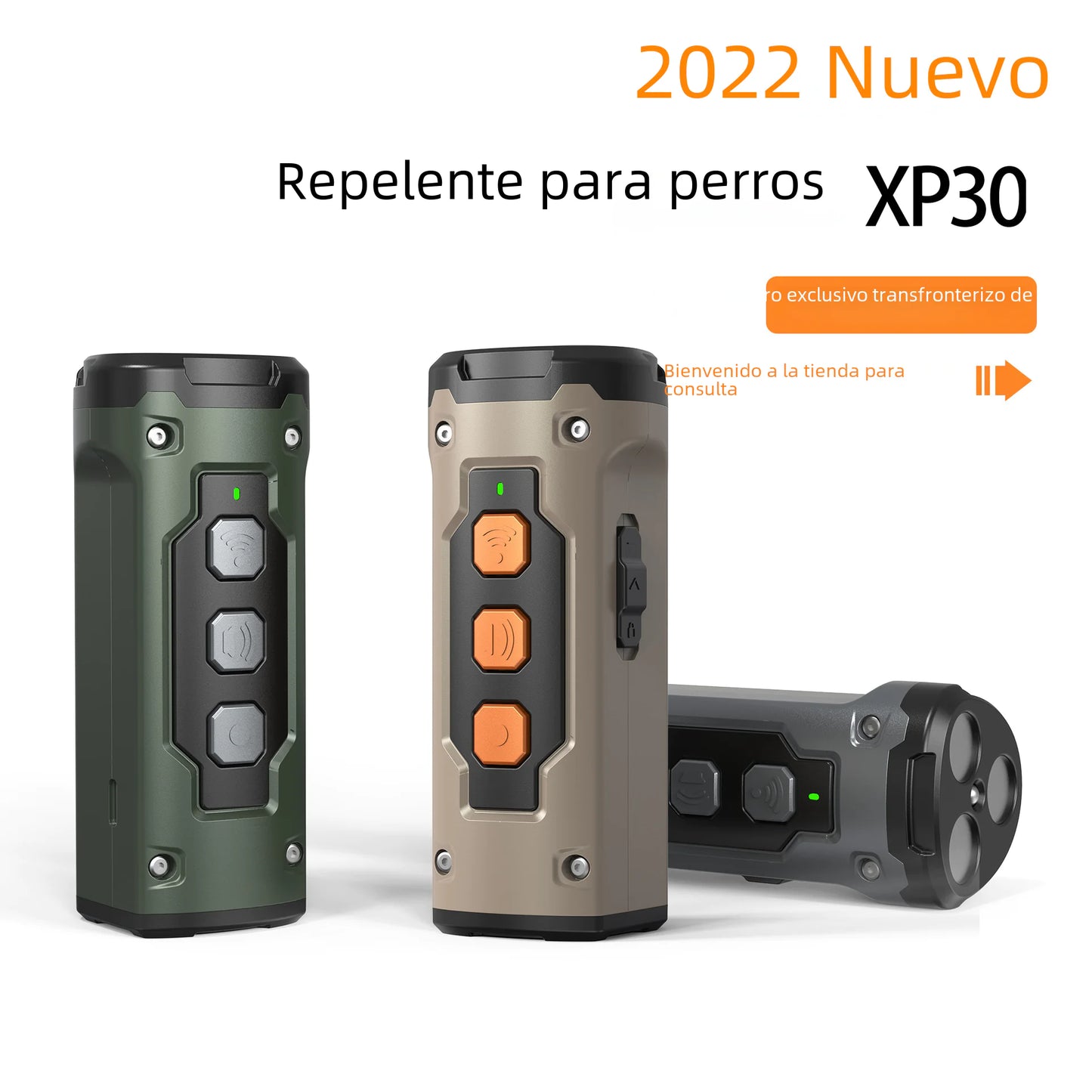 Répulsif Ultrasonique pour Chiens 2023 avec Fonction Lampe Torche