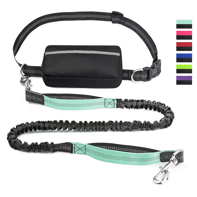 Sac banane de course transfrontalier pour animaux de compagnie avec laisse