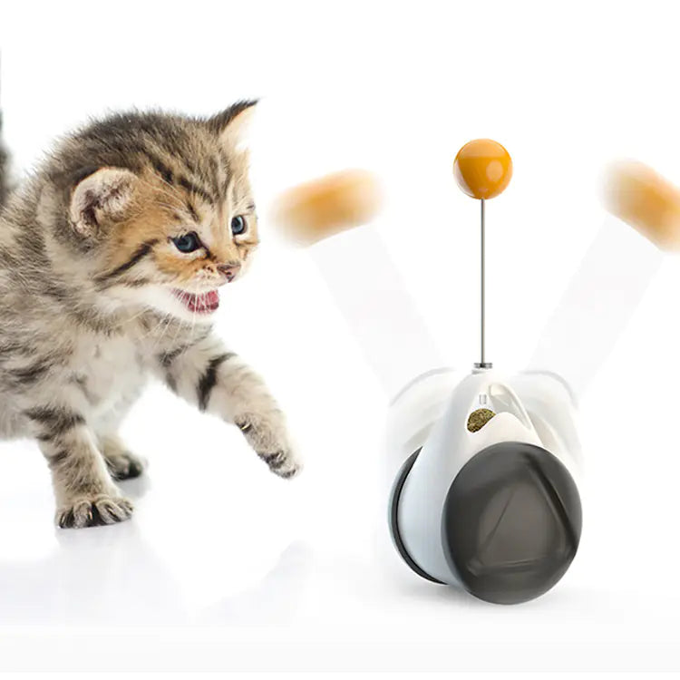 Nouveau Jouet Oscillant pour Chats avec Distributeur de Friandises