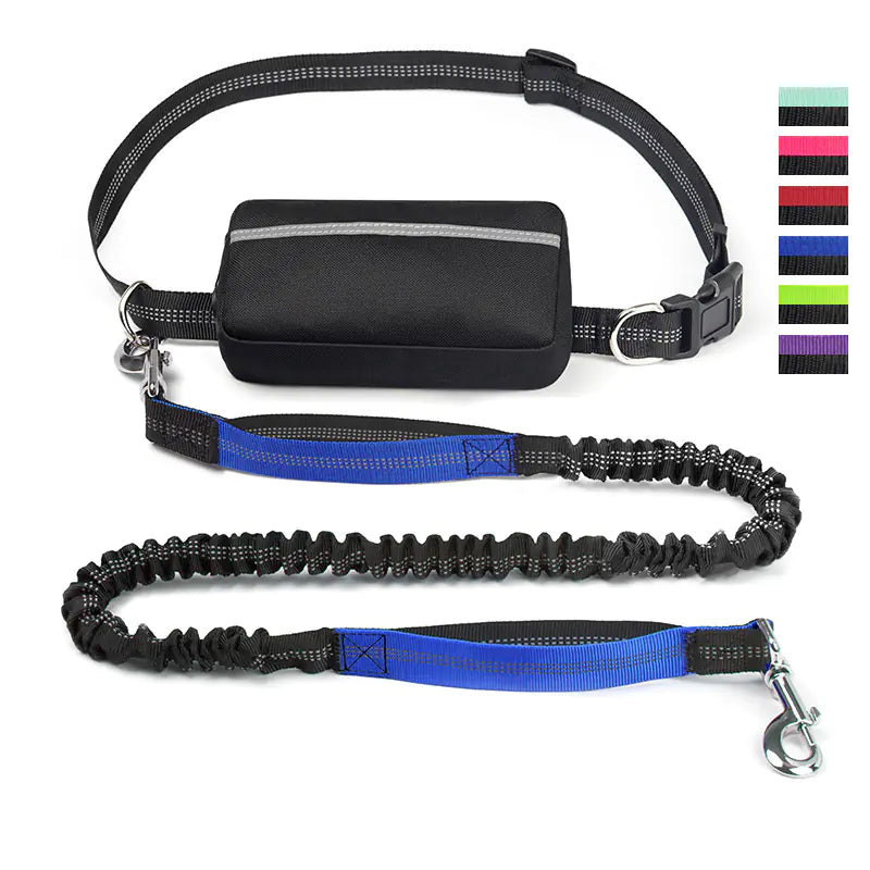 Sac banane de course transfrontalier pour animaux de compagnie avec laisse