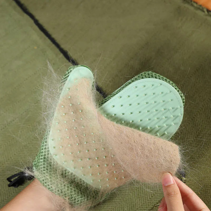 Gants de Massage en Silicone et Brosses pour Enlever les Poils d'Animaux