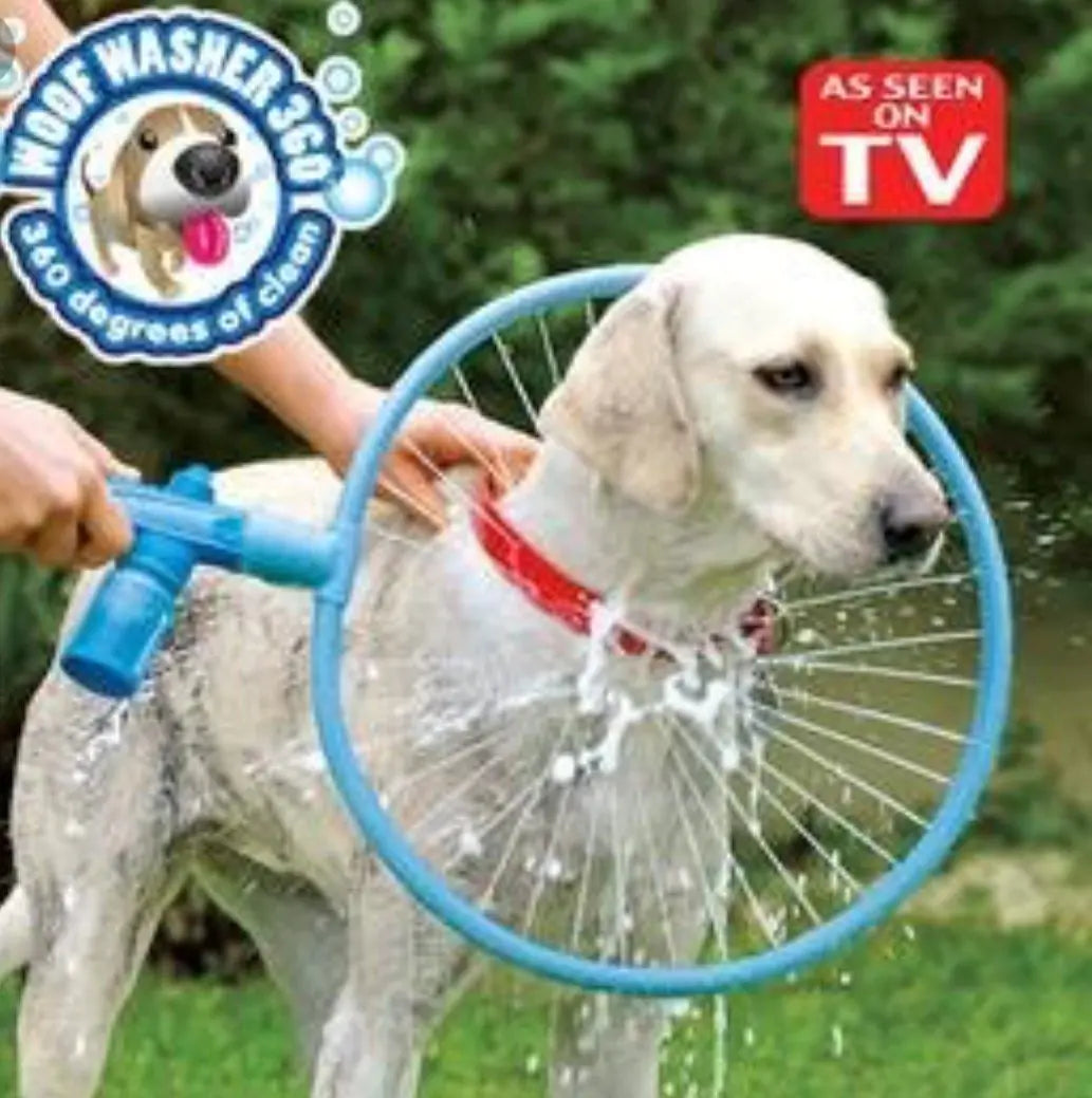 Anneau de Douche pour Chiens avec Pistolet à Eau Circulaire