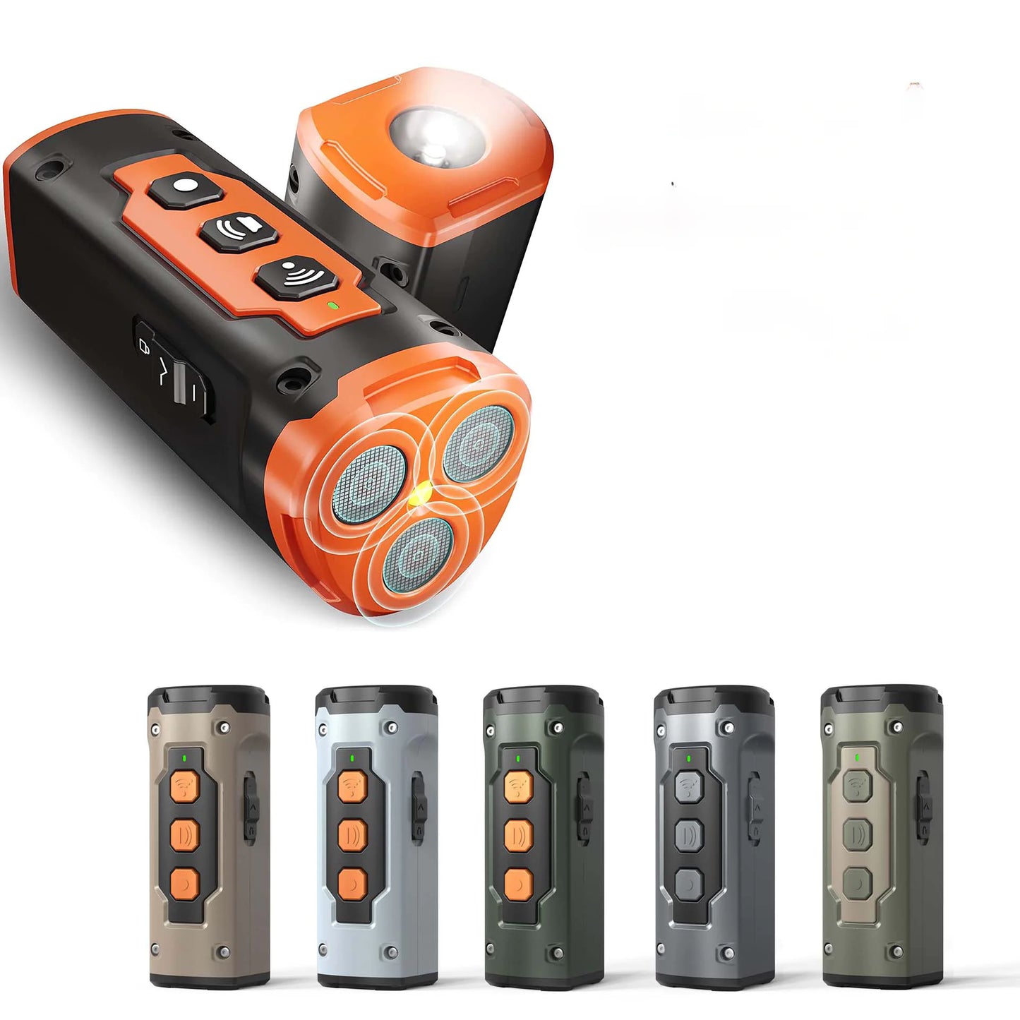 Répulsif Ultrasonique pour Chiens 2023 avec Fonction Lampe Torche