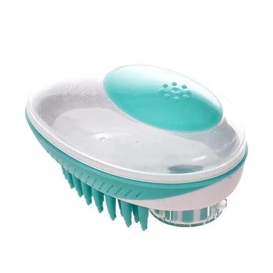 Brosse de bain en silicone et peigne de massage pour animaux domestiques