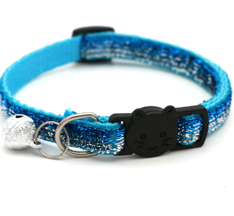 Collier de Chat Réglable Coloré avec Clochette pour Animaux