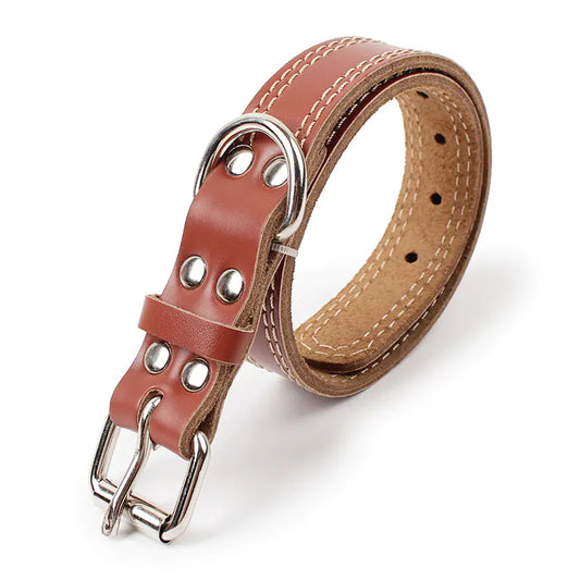 Collier de traction en cuir pour chiens