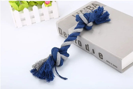 Jouet pour chien en corde de coton à gros nœuds pour l'entraînement (28cm)